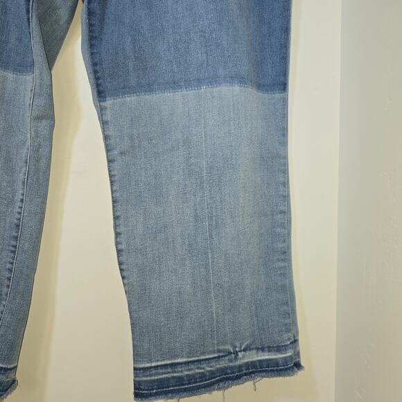 LOGO BY LORI GOLDSTEIN WOMEN'S LIGHT WASH SHADOW PATCH BOYFRIEND JEANS Size 24 W - Picture 6 of 9
